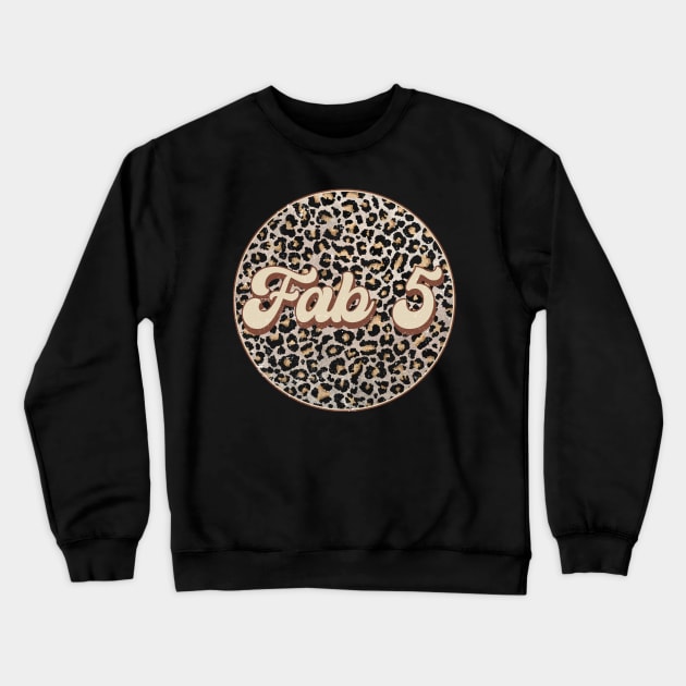 Classic Music Fab Personalized Name Circle Birthday Crewneck Sweatshirt by Friday The 13th